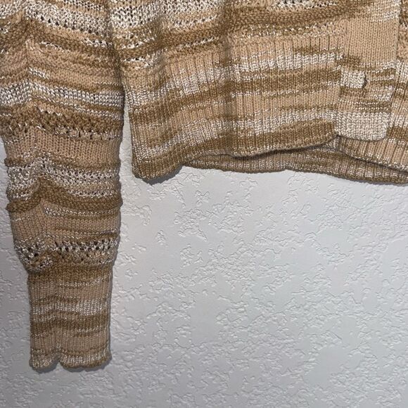 NWT VERONICA BEARD Goliad Cropped Cardigan Camel Multi XS Cotton - Picture 5 of 15